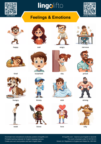 Feelings & Emotions Poster