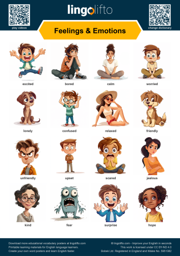 Feelings & Emotions Poster