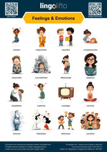 Feelings & Emotions Poster
