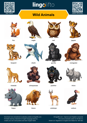 Wild Animals Poster