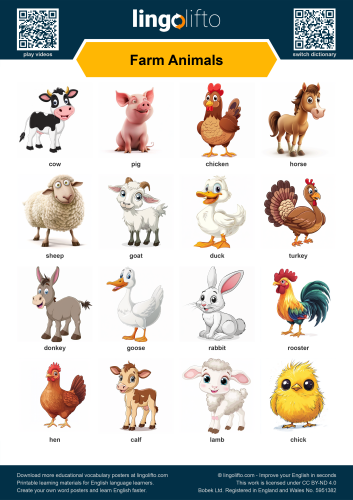 Farm Animals Poster